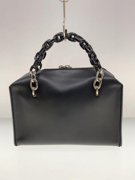 CHARLES & KEITH チェーンバッグ 合皮 黒 クロコ型押し チェーン 