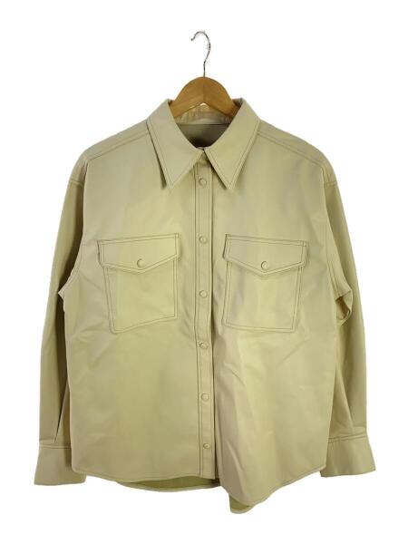 LE CIEL BLEU(ルシェルブルー) / 21AW/Faux Leather Shirt/長袖シャツ 