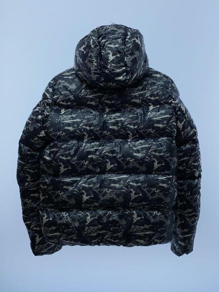 TATRAS × DIM MAK / BLACK GEOMETRIC CAMO JACKET/ダウンジャケット/2/ナイロン/ブラ/MTA2DM4641 TATRAS(タトラス) / BLACK GEOMETRIC CAMO JACKET/ダウンジャケット/2