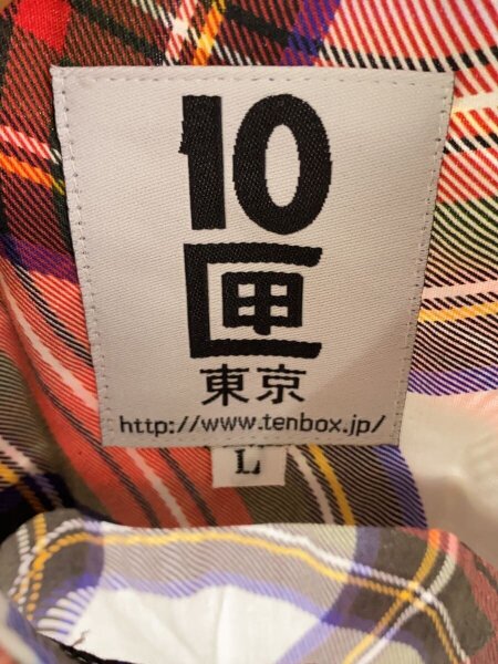 TENBOX / 長袖シャツ/L/コットン/マルチカラー/チェック TENBOX(テンボックス) / 長袖シャツ/L/コットン/マルチカラー/チェック