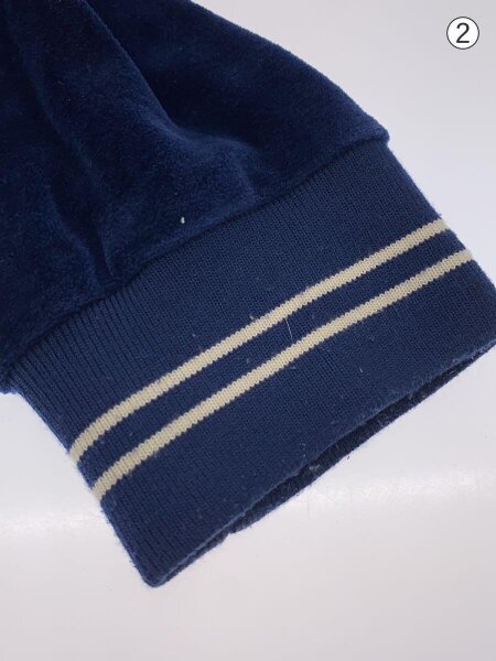 CELINE / ベロアトラックジャケット/トリオンフベルベット/XS/コットン/NVY/2Y146679I CELINE(セリーヌ) / ベロアトラックジャケット/トリオンフベルベット