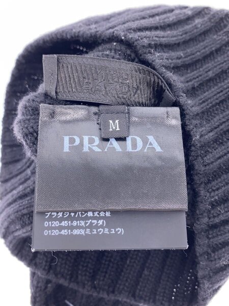 PRADA / ニットキャップ/M/ウール/BLK/メンズ/AMA2 2019 568 PRADA(プラダ) / ニットキャップ/M/ウール/BLK/メンズ/AMA2 2019 568