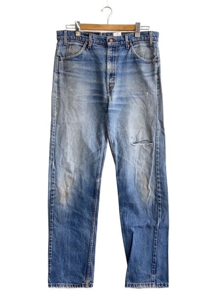 古着 90s USA製 Levi's 505-4891 濃紺 ブルー デニム パンツ USA製 90s