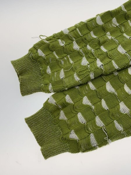 ISA BOULDER(イサボールダー) / 24SS/ニットパーカー/糸ホツレ多数有