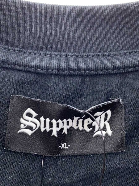 SUPPLIER(サプライヤー) / ラインストーンクロスロゴTシャツ/Tシャツ 