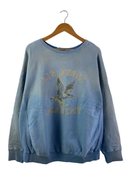 BOWWOW バウワウ 24SS AIR FORCE ACADEMY SWEAT SHIRTS スウェット XL コットン BLU 無地 古着の販売・通販なら