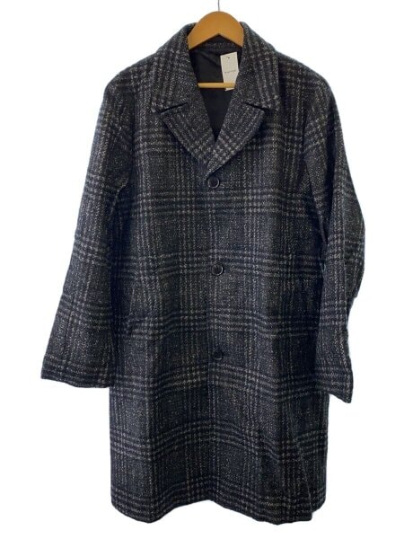 Paul Smith(ポールスミス) / チェスターコート/L/ウール/GRY/チェック Paul Smith(ポールスミス) / チェスターコート/L/ウール/GRY/チェック