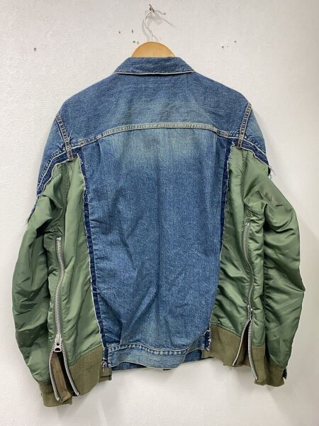 sacai(サカイ) / Denim x MA-1 Jacket/ジャン/3/デニム/IDG/SCM-022 