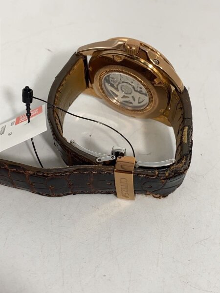 CITIZEN / 腕時計/アナログ/レザー/SLV/BRW/9170-S100461/ベルト状態考慮 CITIZEN(シチズン) / 腕時計/アナログ/レザー/SLV/BRW/9170-S100461