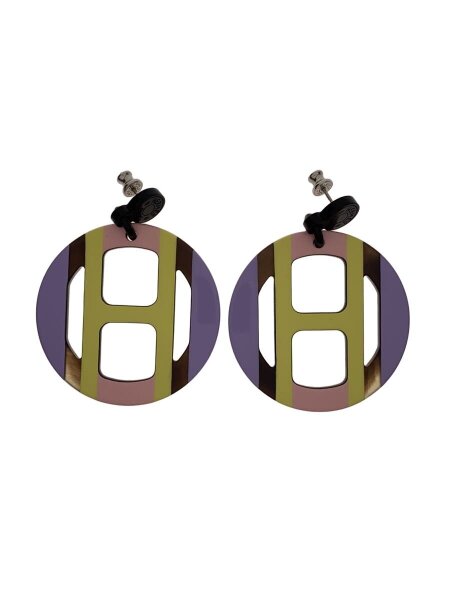 HERMES(エルメス) / Hエキップ/バッファローホーン/ピアス/--/マルチ 