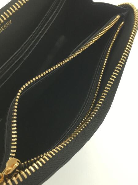 BURBERRY(バーバリー) / BT型押し/ラウンドファスナー/長財布/レザー 