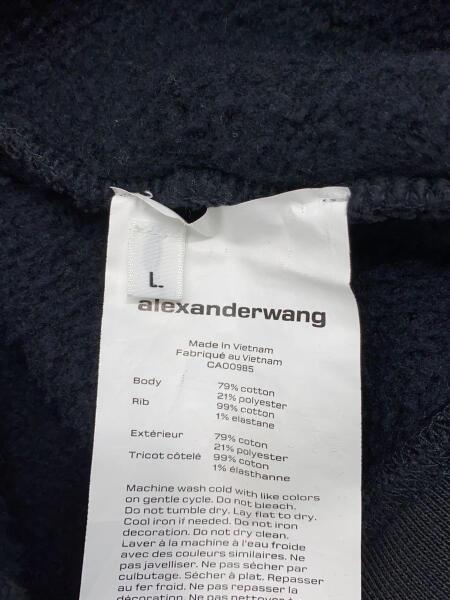 アレキサンダーワン スウェット ブラック Alexander Wang - ALEXANDER WANG アレキサンダーワン ロゴ