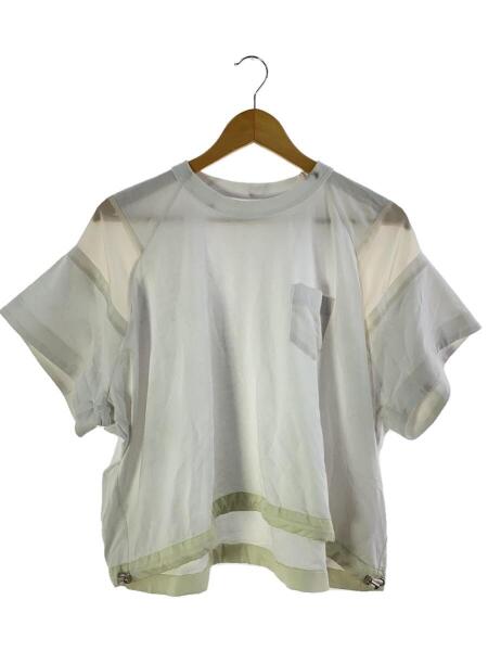 sacai(サカイ) / Cotton Jersey T-Shirt/Tシャツ/1/コットン/WHT/24