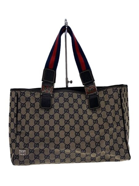 GUCCI(グッチ) / シェリーライン/GGトートバッグ/キャンバス/BEG 