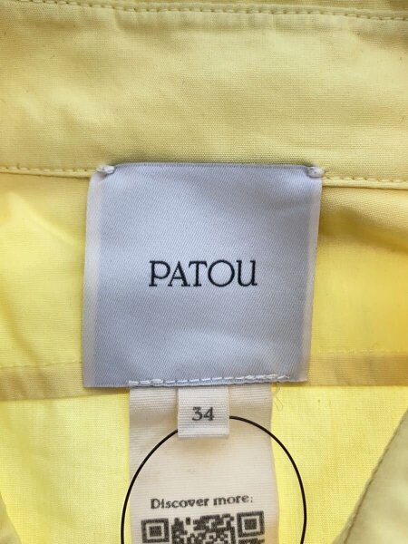 PATOU / 長袖シャツ/34/コットン/YLW/23s-dr086-0017// PATOU(パトゥ) / 長袖シャツ/34/コットン/YLW/23s-dr086-0017// | 古着