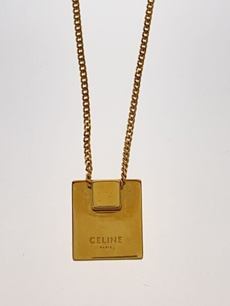 CELINE(セリーヌ) / アルファベットM/ネックレス/--/GLD/トップ有 