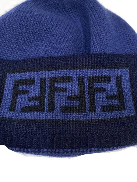 FENDI(フェンディ) / ニットキャップ/--/ウール/NVY/メンズ/FXQ053