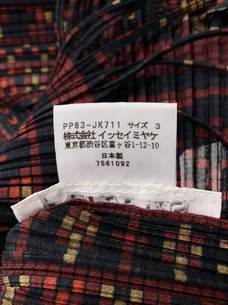 PLEATS PLEASE ISSEY MIYAKE / フリンジ/長袖カットソー/3/ポリエステル/BRW/総柄/PP63-JK711// PLEATS PLEASE ISSEY MIYAKE(プリーツプリーズイッセイミヤケ