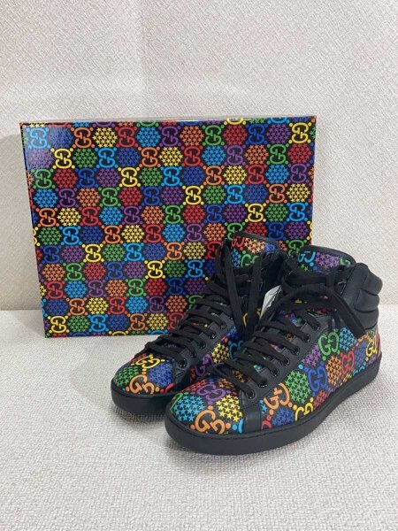 GUCCI(グッチ) / ハイカットスニーカー/US7.5/マルチカラー/610097 