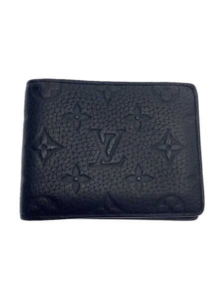 LOUIS VUITTON(ルイヴィトン) / 2つ折り財布/レザー/BLK/総柄/メンズ
