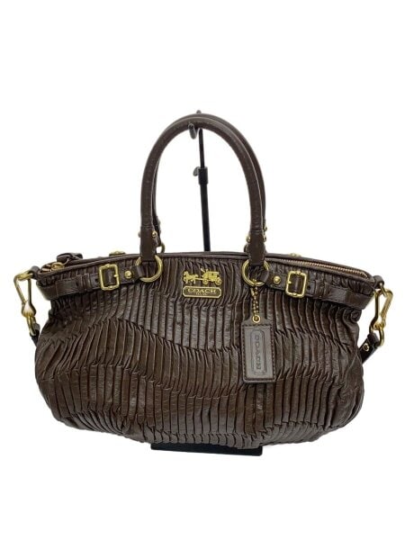 COACH(コーチ) / マディソンギャザーレザーショルダーバッグ/レザー 