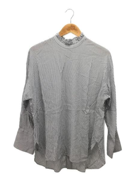 レディース spic＆span フリルカラー ストライプ シャツ