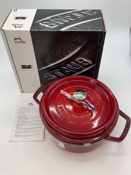 Staub(ストウブ) / 鍋/サイズ:22cm/RED/40509-825/2.6L | 中古品の販売 