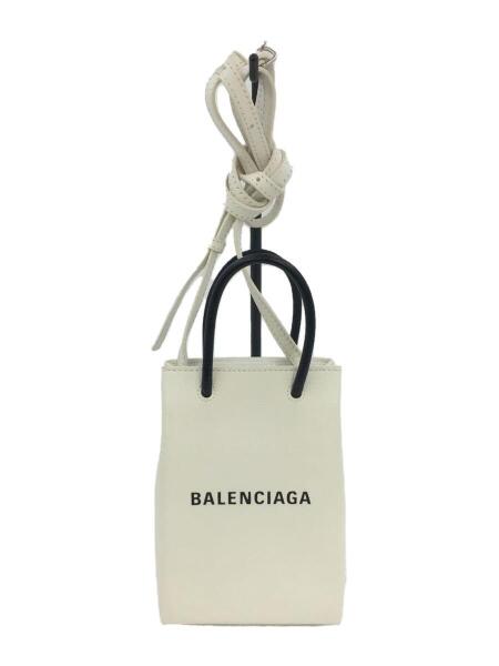 BALENCIAGA(バレンシアガ) / ショッピングフォンホルダー/ホワイト 
