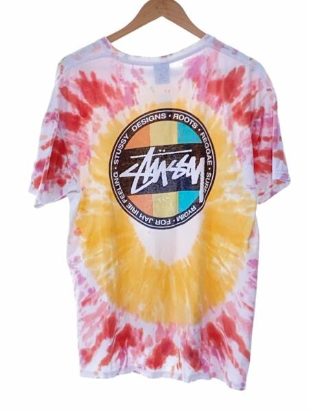 STUSSY(ステューシー) / Tシャツ/L/コットン/YLW/タイダイ柄 | 古着の 