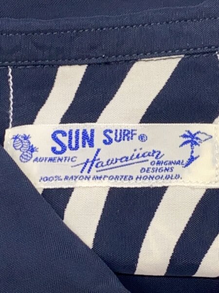 SUN SURF(サンサーフ) / アロハシャツ/L/レーヨン/NVY/総柄/SS31599