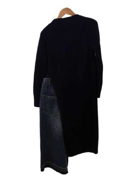 sacai Knit ワンピース sacai(サカイ) ニットワンピース アイボリー×グレー サイズ 2｜【公式