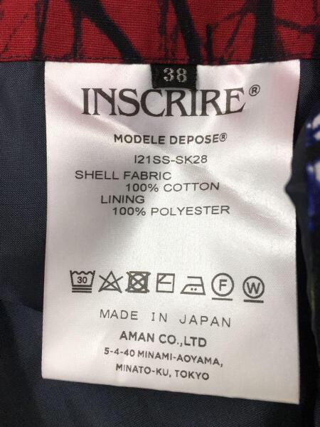 INSCRIRE 巻きスカート　38 美品 INSCRIRE(アンスクリア) / アフリカンバティック柄/巻きスカート/38