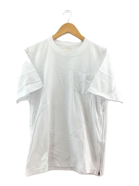 sacai(サカイ) / Side Zip Cotton T-Shirt/カットソー/4/コットン/WHT 
