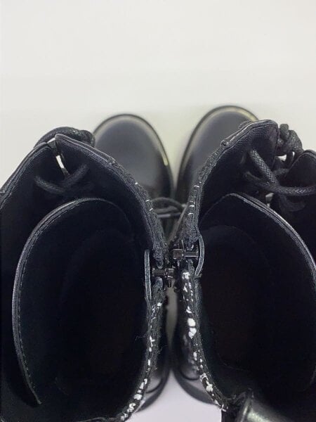 Her lip to(ハーリップトゥ) / gold buckle lace-up boots/36/BLK