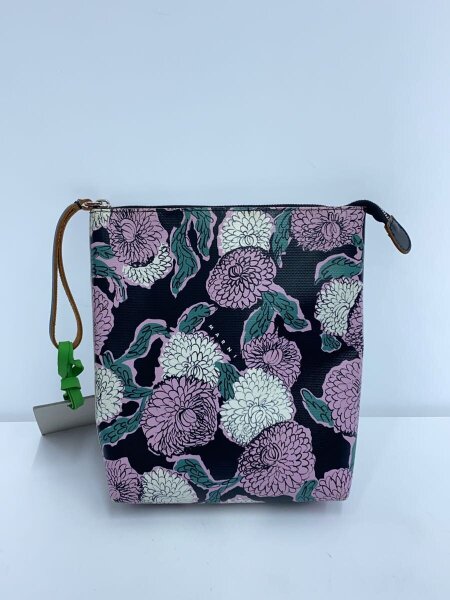 MARNI([イリョウ/フクショク]マルニ) / ポーチ/--/BLK/花柄// | 中古品 