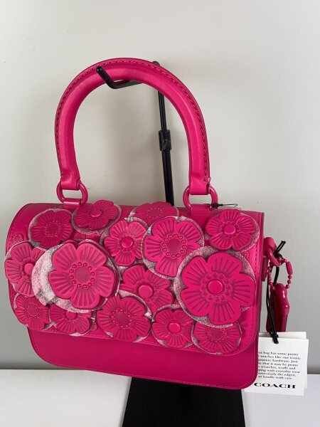 COACH(コーチ) / ショルダーバッグ/レザー/PNK/花柄/CU064 | 中古品の