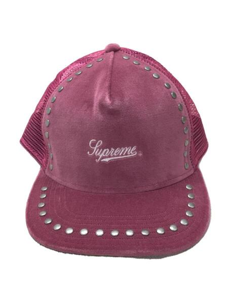 Supreme(シュプリーム) / キャップ/--/ベロア/PNK/メンズ/21FW/Studded 