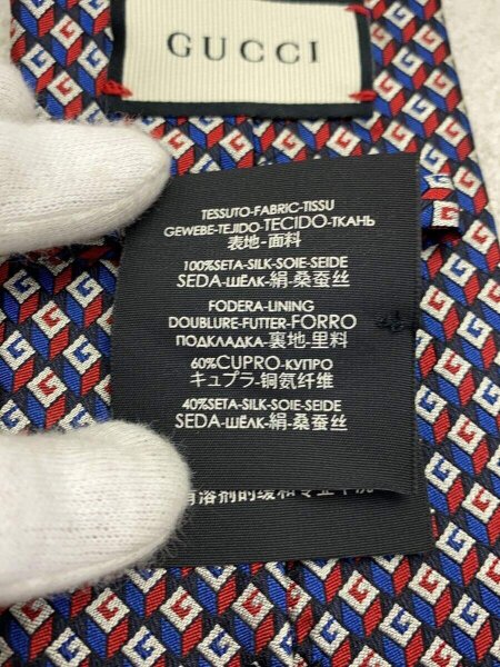GUCCI(グッチ) / ネクタイ/GG柄/--/NVY/総柄/メンズ// | 中古品の販売