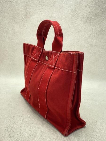 HERMES(エルメス) / ドーヴィルPM/トートバッグ/コットン/RED | 中古品 