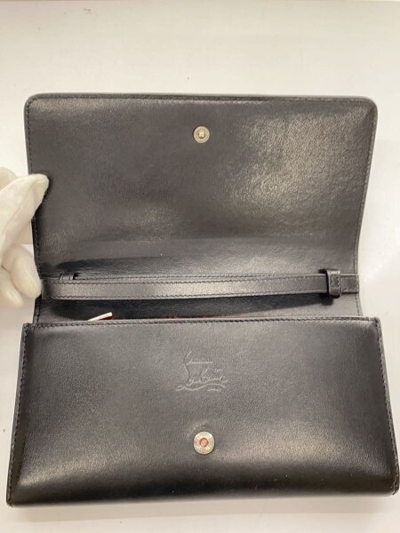Christian Louboutin ブラック長財布 Panettone wallet レッド カーフレザー - Accessories - Men