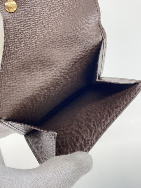 LOUIS VUITTON ダミエ・エベヌ 三つ折り財布 ルイヴィトン財布 レディース 三つ折り財布 ダミエ・エベヌ