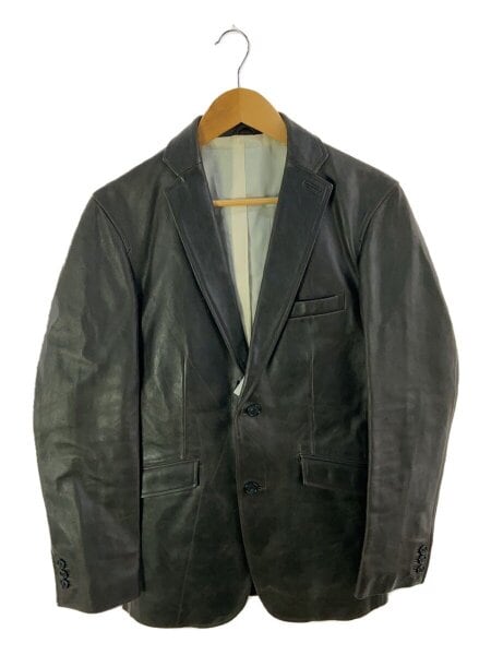 DICKIES / ジャケット/M/コットン/BRW/無地 DICKIES(ディッキーズ) / レザージャケット・ブルゾン/M/牛革/BRW/無地