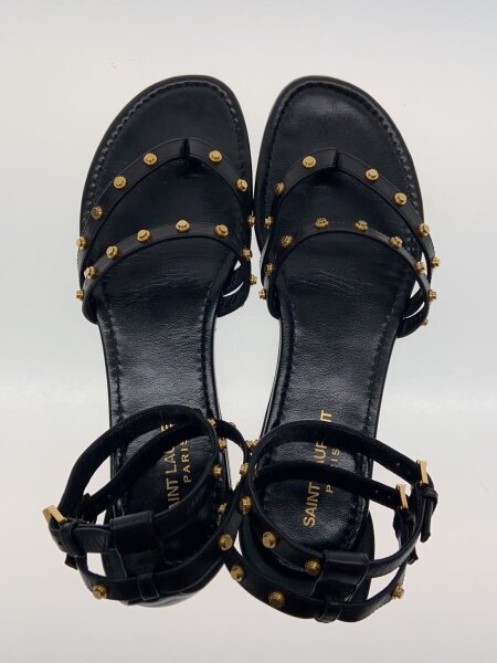 SAINT LAURENT(サンローラン) / スタッズサンダル/38/BLK/レザー 