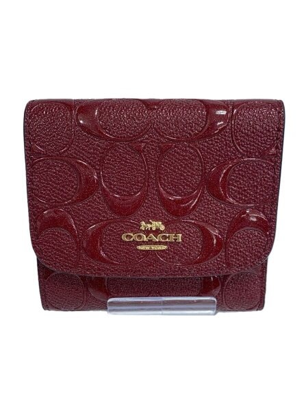 COACH(コーチ) / シグネチャー_3つ折り財布/レザー/BRD/レディース