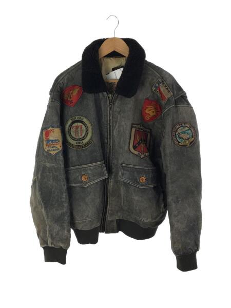 ART.HOUSE G-1 フライトジャケット レザー 裏地地図柄 襟ボア