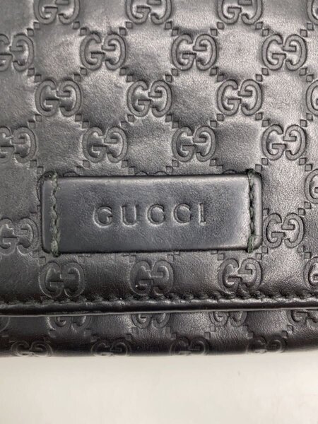 GUCCI(グッチ) / グッチ/長財布/レザー/ブラック/総柄/メンズ/449396