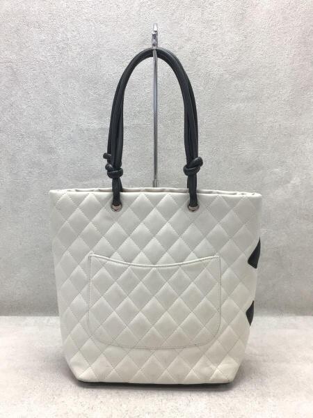CHANEL(シャネル) / トートバッグ_カンボンライン_カーフスキン_白 