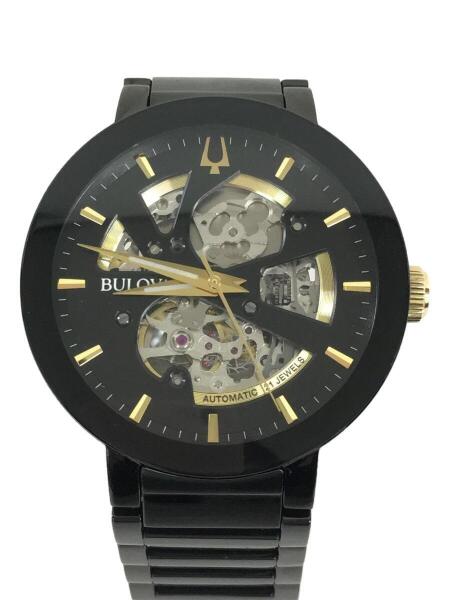 BULOVA(ブローバ) / 自動巻腕時計/アナログ/ブラック/黒/98A203 | 中古 