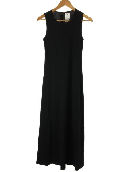 ジェームスパースカットソーワンピース/ノースリーブワンピースコットン黒