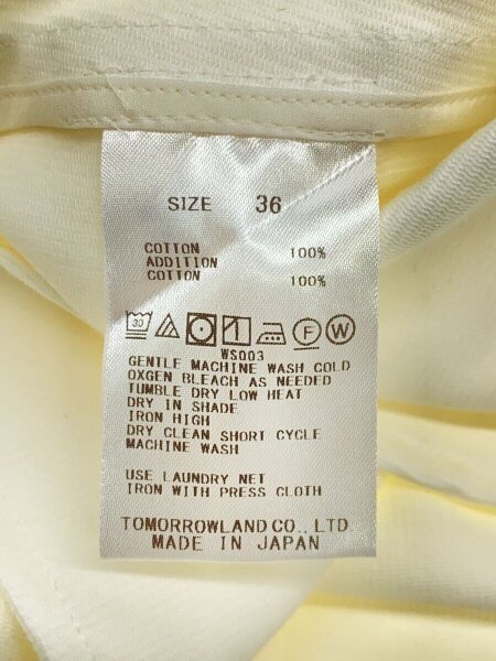 BACCA(バッカ) / シャツワンピース/36/コットン/WHT/無地/35-06-04